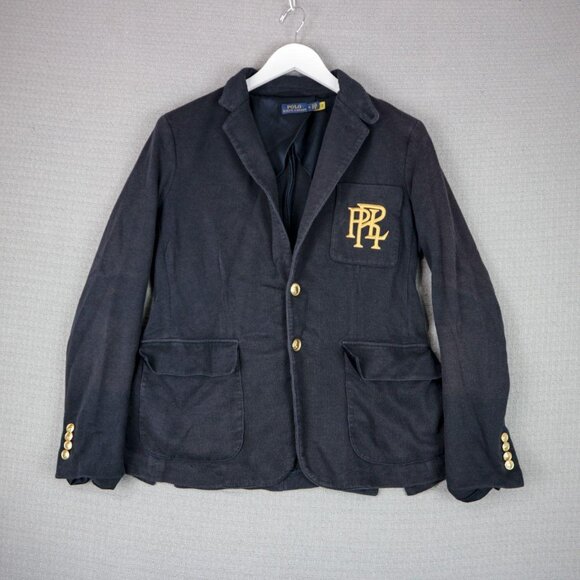 Polo Ralph Lauren Womens Nautical Embroidered Faded Blazer Tailored Jacket - Picture 1 of 7
